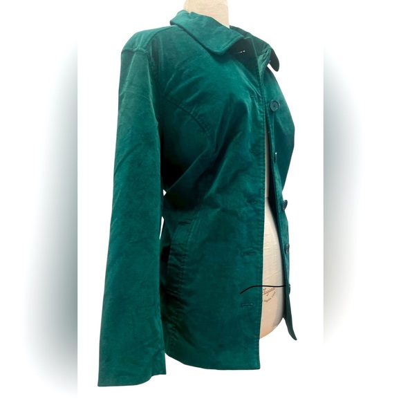 Elegant Emerald Green Pea Coat for Women - Picture 4 of 10